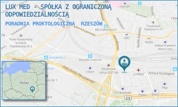 PORADNIA PROKTOLOGICZNA - LUX MED SPÓŁKA Z OGRANICZONĄ ODPOWIEDZIALNOŚCIĄ - UL. STANISŁAWA JABŁOŃSKIEGO 2/4,  RZESZÓW