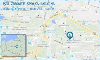 PORADNIA PROKTOLOGICZNA - PZU ZDROWIE SPÓŁKA AKCYJNA - OSIEDLOWA 9,  RADOM