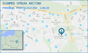 PORADNIA PROKTOLOGICZNA - SCANMED SPÓŁKA AKCYJNA - ONYKSOWA 10,  LUBLIN