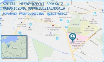 PORADNIA PROKTOLOGICZNA - SZPITAL MIĘDZYRZECKI SPÓŁKA Z OGRANICZONĄ ODPOWIEDZIALNOŚCIĄ - UL. KONSTYTUCJI 3 MAJA 35,  MIĘDZYRZECZ