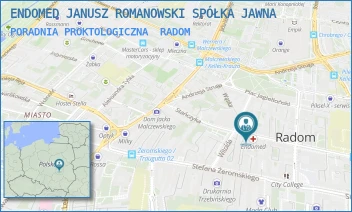PORADNIA PROKTOLOGICZNA - ENDOMED JANUSZ ROMANOWSKI SPÓŁKA JAWNA - JANA KILIŃSKIEGO 6,  RADOM
