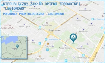 PORADNIA PROKTOLOGICZNA - NIEPUBLICZNY ZAKŁAD OPIEKI ZDROWOTNEJ "LEGIONOWO" - SOWIŃSKIEGO 4,  LEGIONOWO