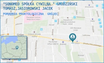 PORADNIA PROKTOLOGICZNA - "SONOMED SPÓŁKA CYWILNA " GRODZIŃSKI TOMASZ,JASIOROWSKI JACEK - PIŁSUDSKIEGO 33,  GRÓJEC
