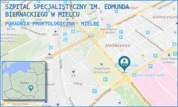 PORADNIA PROKTOLOGICZNA - SZPITAL SPECJALISTYCZNY IM. EDMUNDA BIERNACKIEGO W MIELCU - UL. ŻEROMSKIEGO 17,  MIELEC