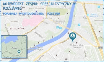 PORADNIA PROKTOLOGICZNA - WOJEWÓDZKI ZESPÓŁ SPECJALISTYCZNY W RZESZOWIE - UL. WARZYWNA 3,  RZESZÓW