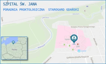 PORADNIA PROKTOLOGICZNA - SZPITAL ŚW. JANA - UL. DRA JÓZEFA BALEWSKIEGO 1, STAROGARD GDAŃSKI