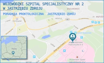 PORADNIA PROKTOLOGICZNA - WOJEWÓDZKI SZPITAL SPECJALISTYCZNY NR 2 W JASTRZĘBIU ZDROJU - ALEJA JANA PAWŁA II 7,  JASTRZĘBIE-ZDRÓJ