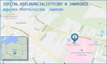 PORADNIA PROKTOLOGICZNA - SZPITAL WIELOSPECJALISTYCZNY W JAWORZNIE - UL. JÓZEFA CHEŁMOŃSKIEGO 28,  JAWORZNO