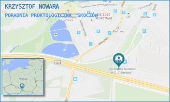 PORADNIA PROKTOLOGICZNA - KRZYSZTOF NOWARA - UL. CIĘŻAROWA 54,  SKOCZÓW