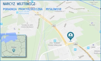 PORADNIA PROKTOLOGICZNA - NARCYZ WOJTOWICZ - UL. GEN.ZIĘTKA 74C,  MYSŁOWICE