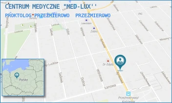 PROKTOLOG PRZEŹMIEROWO - "MED-LUX" SPÓŁKA Z OGRANICZONĄ ODPOWIEDZIALNOŚCIĄ - RYNKOWA 63,  PRZEŹMIEROWO